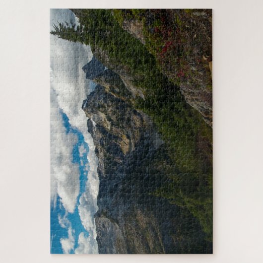 Uitzicht over Midden- en Linkermeren Legpuzzel (Verticaal)