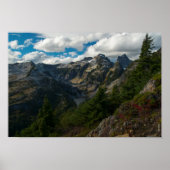 Uitzicht over Midden- en Linkermeren Poster (Voorkant)