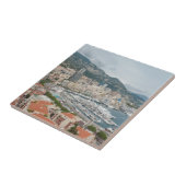 Uitzicht over Monaco en Monte Carlo Tegeltje (Zijkant)