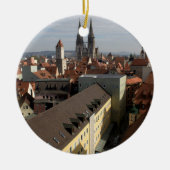 Uitzicht Over Regensburg, Duitsland Keramisch Ornament (Voorkant)