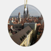 Uitzicht Over Regensburg, Duitsland Keramisch Ornament (Links)