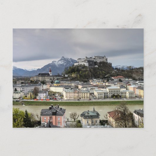 Uitzicht over Salzburg Oostenrijk Briefkaart (Voorkant)