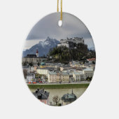 Uitzicht over Salzburg Oostenrijk Keramisch Ornament (Rechts)