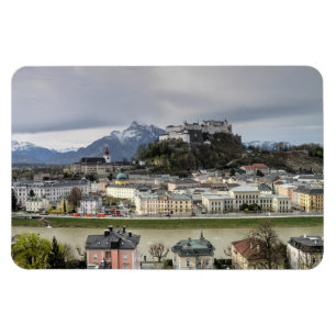 Uitzicht over Salzburg Oostenrijk Magneet