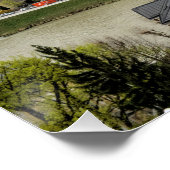 Uitzicht over Salzburg Oostenrijk Perfect Poster (Hoek)