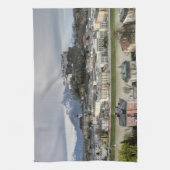 Uitzicht over Salzburg Oostenrijk Theedoek (Verticaal)
