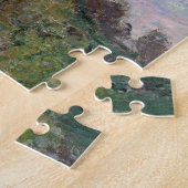 Uitzicht over Vetheuil Monet Fine Art Legpuzzel (Zijkant)
