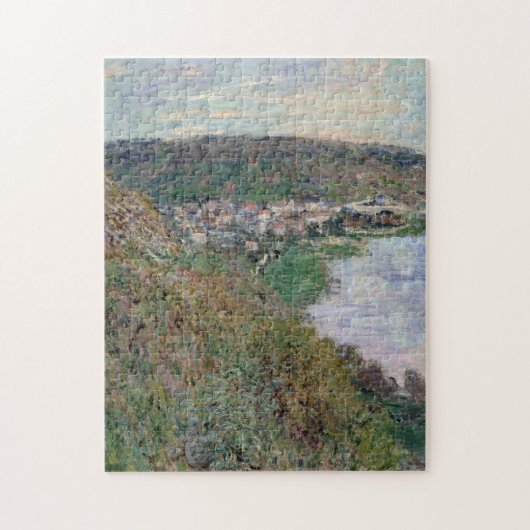 Uitzicht over Vetheuil Monet Fine Art Legpuzzel (Verticaal)