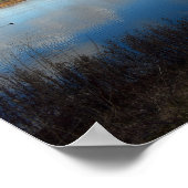 Uitzicht over watergebieden poster (Hoek)