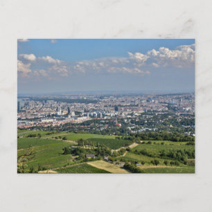 Uitzicht over Wenen van Kahlenberg Briefkaart