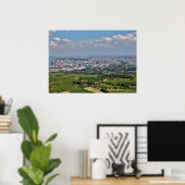 Uitzicht over Wenen van Kahlenberg Poster (Thuiskantoor)