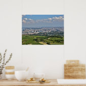 Uitzicht over Wenen van Kahlenberg Poster (Keuken)