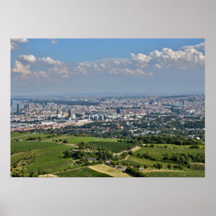 Uitzicht over Wenen van Kahlenberg Poster