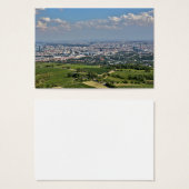 Uitzicht over Wenen van Kahlenberg Visitekaartje (Voorkant /achterkant)