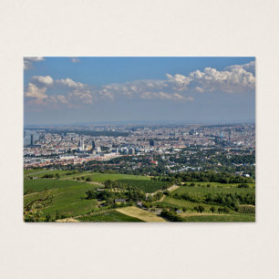 Uitzicht over Wenen van Kahlenberg Visitekaartje