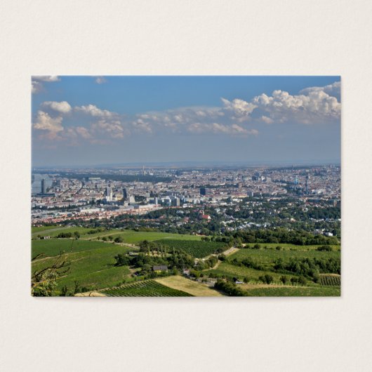 Uitzicht over Wenen van Kahlenberg Visitekaartje (Voorkant)