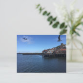 Uitzicht over Whitby Harbour, Whitby, North Yorks. Briefkaart (Staand voorkant)