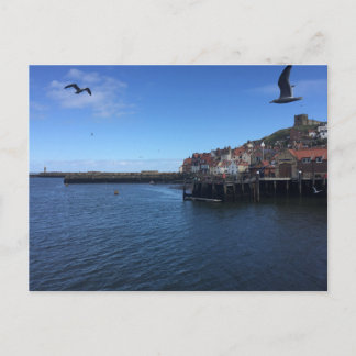 Uitzicht over Whitby Harbour, Whitby, North Yorks. Briefkaart