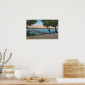 Uitzicht Owasco Yacht Club van het Owasco Lake Poster (Keuken)