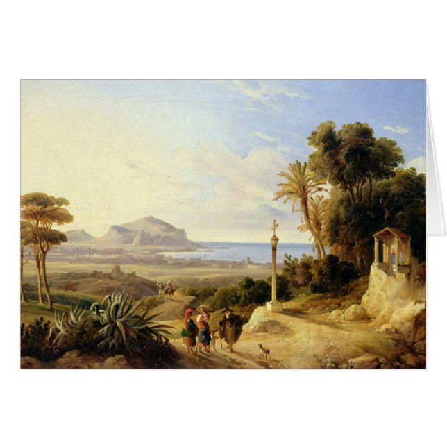 Uitzicht Palermo, 1840 (Voorkant Horizontaal)