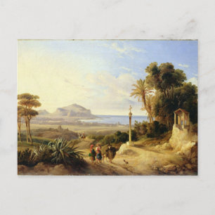 Uitzicht Palermo, 1840 Briefkaart
