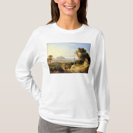 Uitzicht Palermo, 1840 T-shirt (Voorkant)