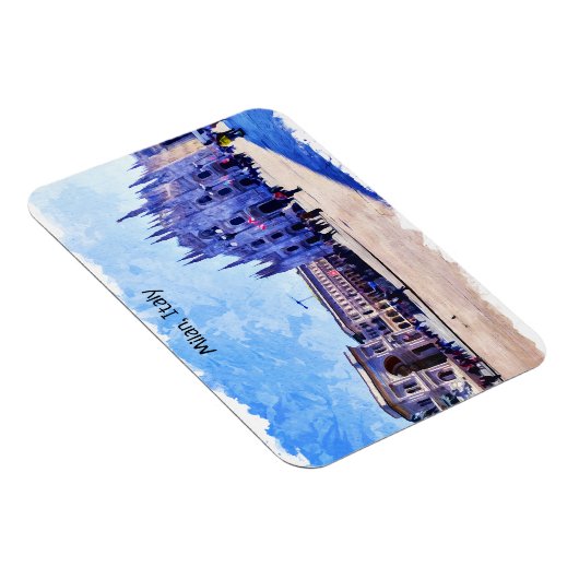 Uitzicht Panorama kathedraal van Milaan Magneet (Rechterzijde)