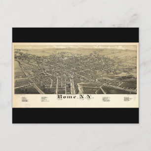 Uitzicht Panorama van Rome New York (1886) Briefkaart