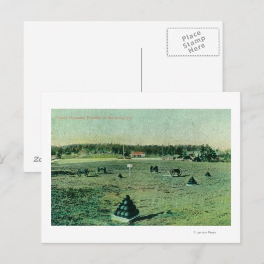 Uitzicht Parade Grounds bij Presidio Briefkaart (Voorkant / Achterkant)