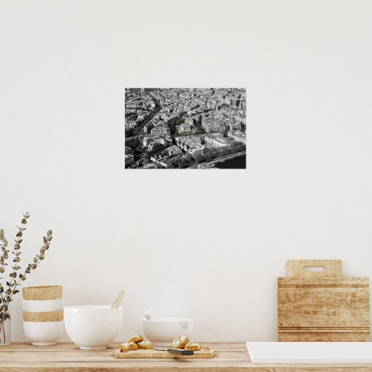 Uitzicht Parijs Poster (Keuken)