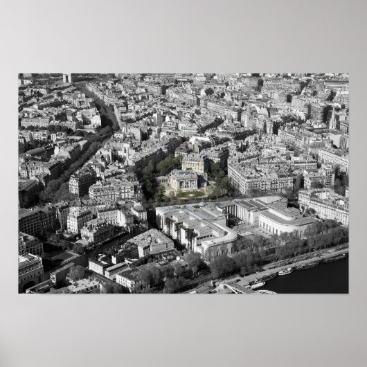 Uitzicht Parijs Poster (Voorkant)