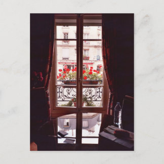 Uitzicht Parijs venster Briefkaart