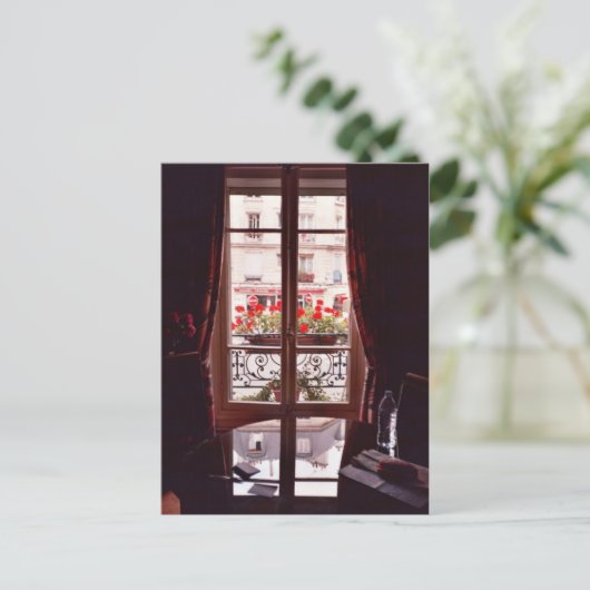 Uitzicht Parijs venster Briefkaart (Staand voorkant)