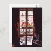 Uitzicht Parijs venster Briefkaart (Voorkant / Achterkant)