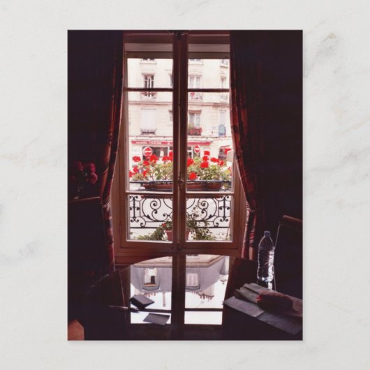 Uitzicht Parijs venster Briefkaart (Voorkant)