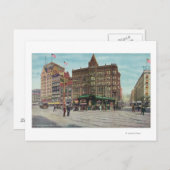 Uitzicht Pergola op het Pioneer-plein Briefkaart (Voorkant / Achterkant)