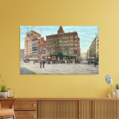 Uitzicht Pergola op het Pioneer-plein Canvas Afdruk (Insitu (Woonkamer))