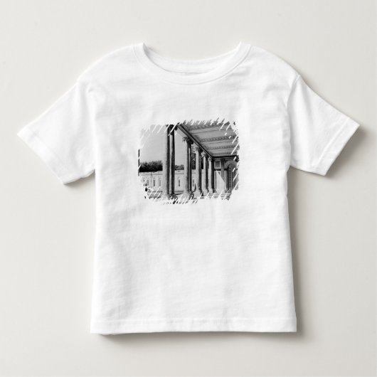 Uitzicht peristyle en linkervleugel van de Trianon Kinder Shirts (Voorkant)