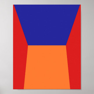 Uitzicht Perspective Vibrant bouwen Poster