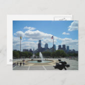 Uitzicht Philadelphia Briefkaart (Voorkant / Achterkant)