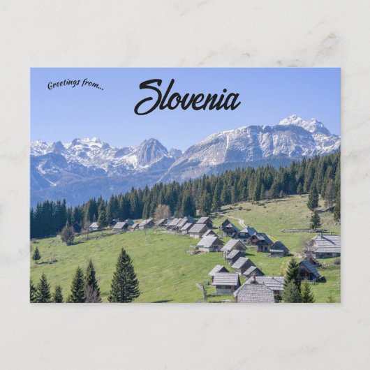 Uitzicht Pokljuka Slovenië Briefkaart (Voorkant)