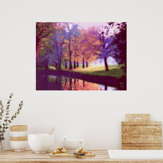 uitzicht poster (Keuken)