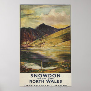Uitzicht Poster Snowdon Mountain