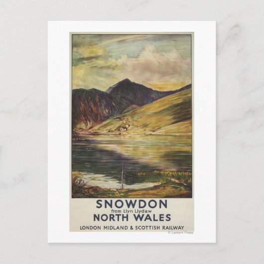 Uitzicht Poster Snowdon Mountain Briefkaart (Voorkant)