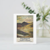 Uitzicht Poster Snowdon Mountain Briefkaart (Staand voorkant)