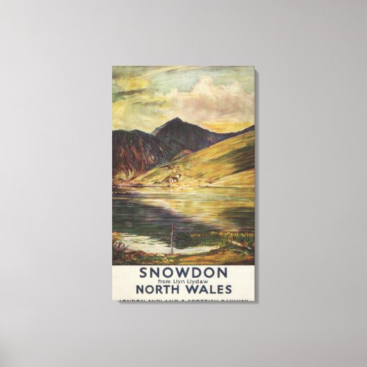 Uitzicht Poster Snowdon Mountain Canvas Afdruk (Voorkant)