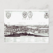 Uitzicht Praag, 1649 Briefkaart (Voorkant)
