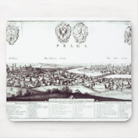 Uitzicht Praag, 1649 Muismat (Voorkant)
