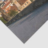 Uitzicht Prague Castle van Charles bridge, Tsjechi Tissuepapier (Detail)
