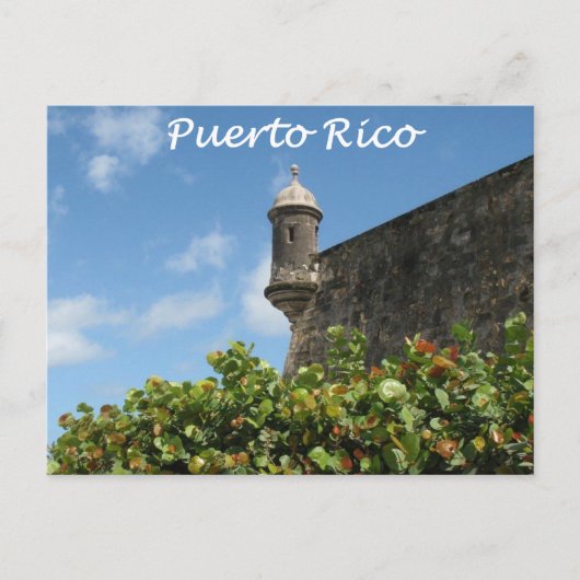 Uitzicht Puerto Rico Briefkaart (Voorkant)